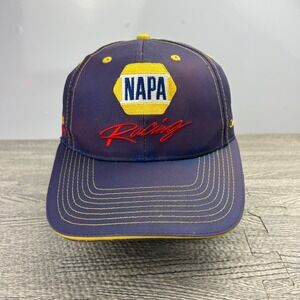 Vintage Michael Waltrip NAPA Racing Hat Cap Strap Back Adjustable Blue Nascar